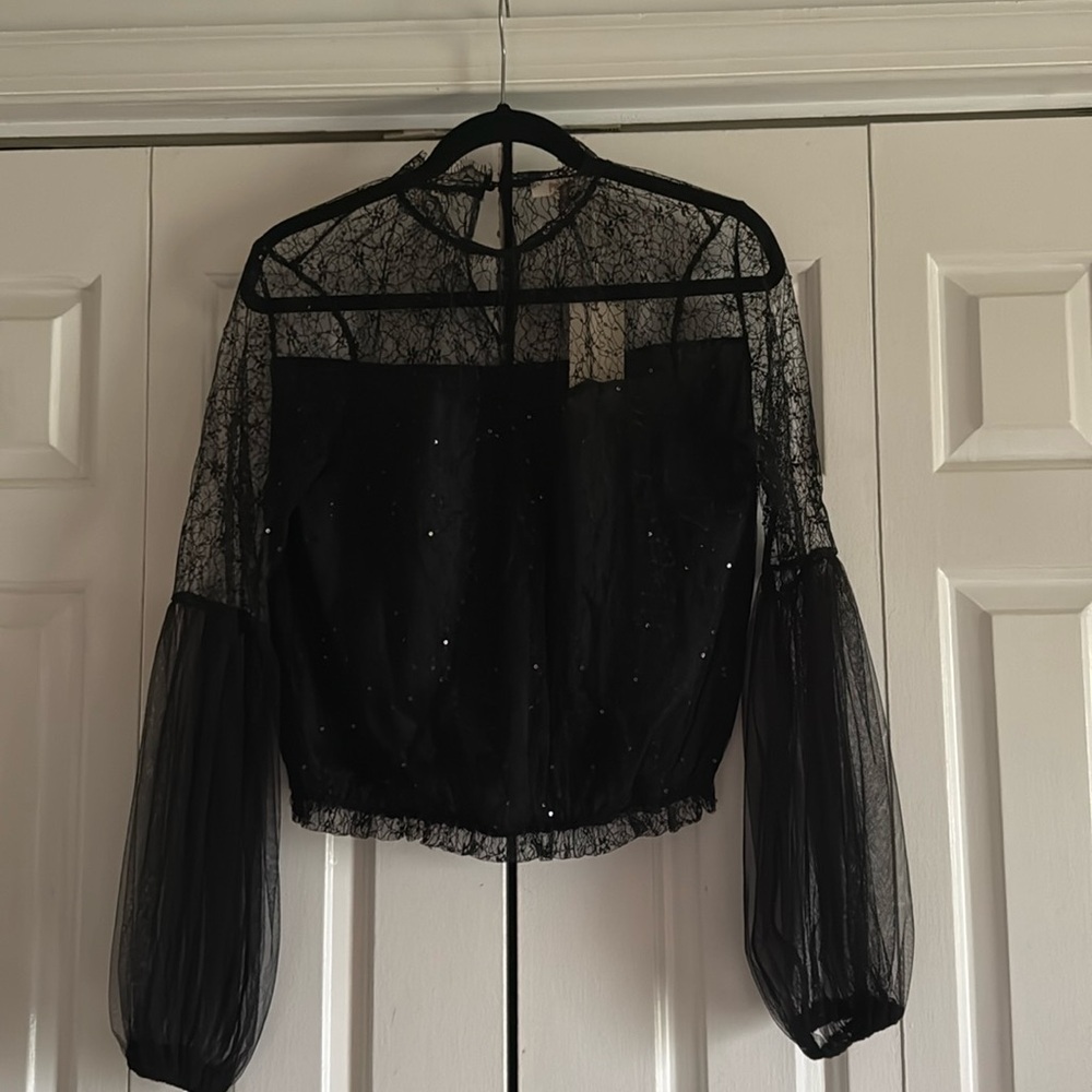 Black mess top
